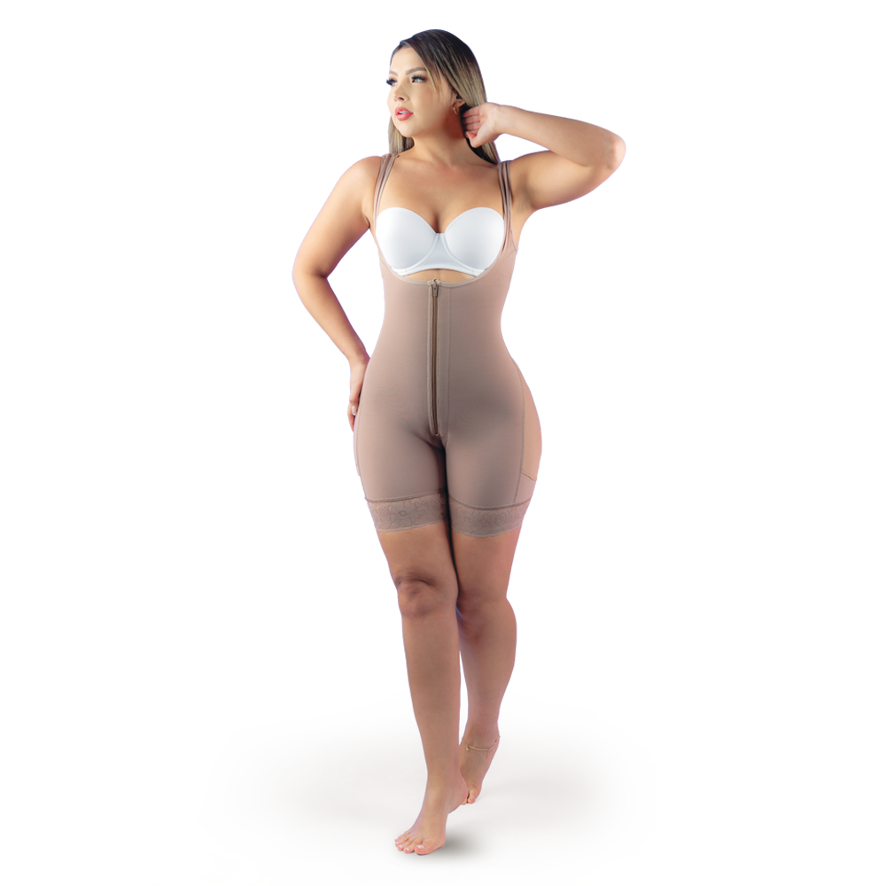 <tc>Faja Corta de Busto Abierto (Ref-1118) - Cacao</tc>