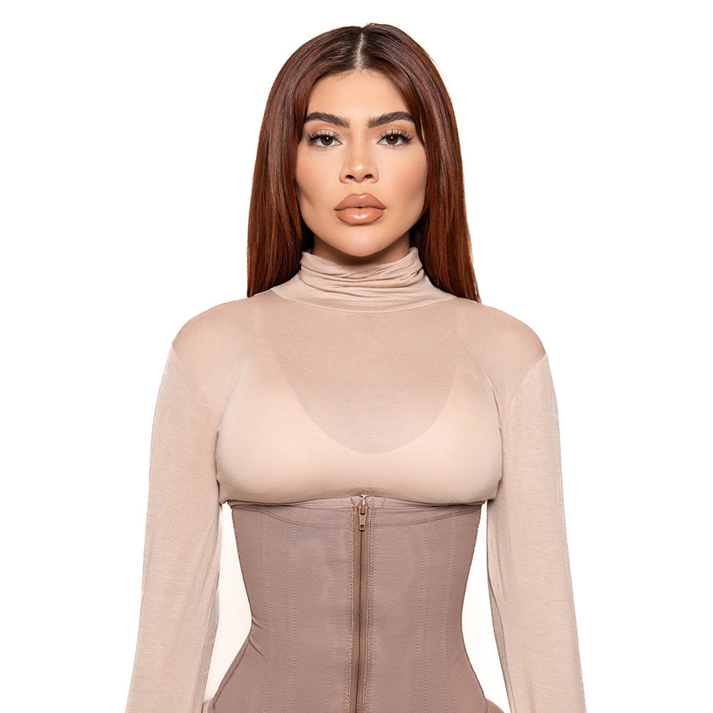 Waist Trainer 9 Rods - Cocoa