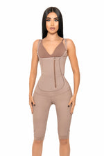 Load image into Gallery viewer, Open Bust w/ Zipper Full Body Shapwwaer - Cocoa