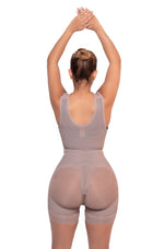 Cargar imagen en el visor de la Galería, <tc>Faja Corta de Busto Abierto (Ref-1118) - Cacao</tc>