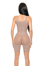 Load image into Gallery viewer, Open Bust w/ Left Zipper Short Shapewear - Cocoa