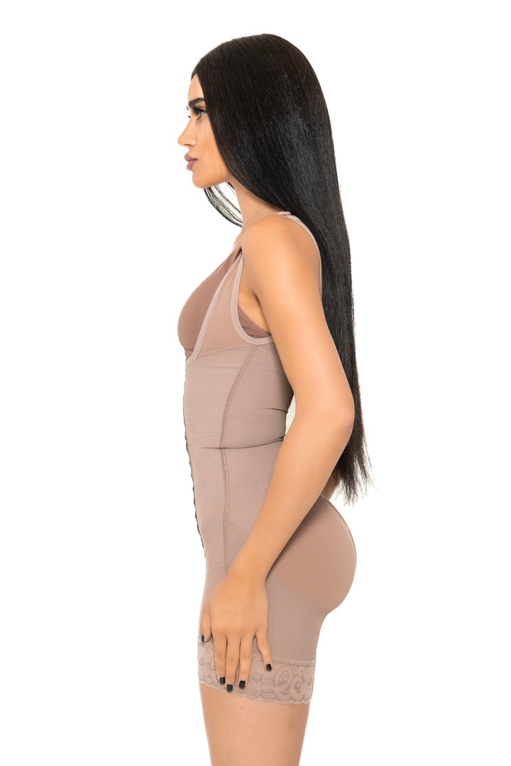 <tc>Faja Corta de Busto Abierto (Ref-1118) - Cacao</tc>