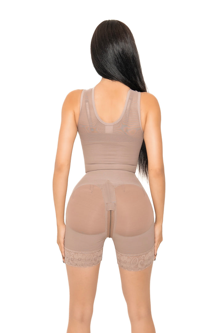 <tc>Faja Corta de Busto Abierto (Ref-1118) - Cacao</tc>