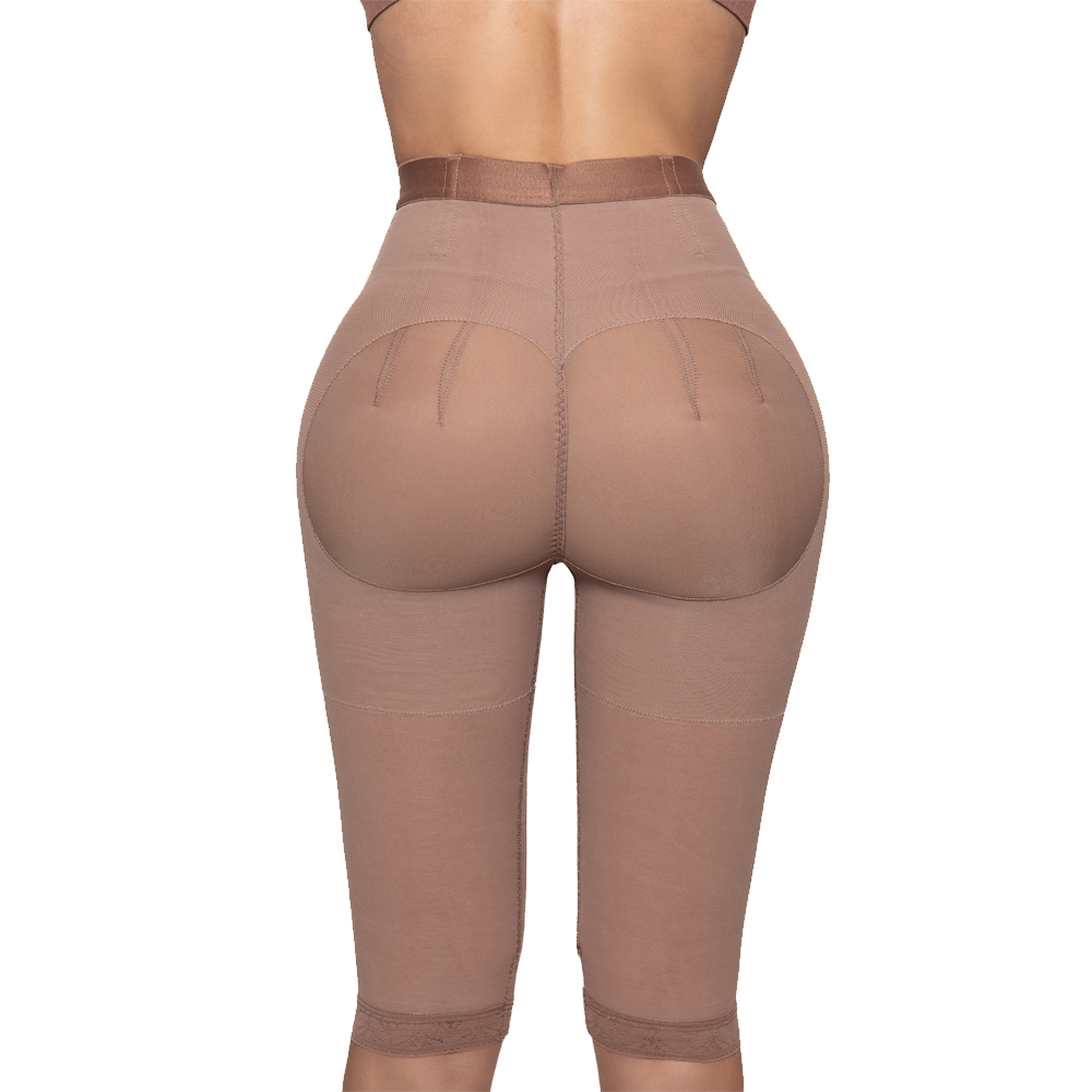 Sculpting Booty Lifting Short Knee Length - Cocoa