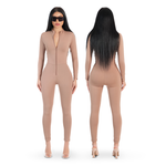 Load image into Gallery viewer, Sculpting Jumpsuit 3 in 1 Long Sleeve - Beige