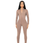 Load image into Gallery viewer, Sculpting Jumpsuit 3 in 1 Long Sleeve - Umber